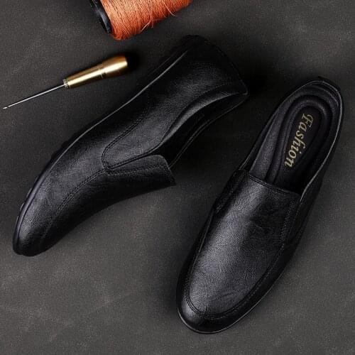 Brand Genuine Leather Shoes Men Loafers Soft Flat Business Driving Shoes Man Casual Footwear Breathable Slip on Male Moccasins