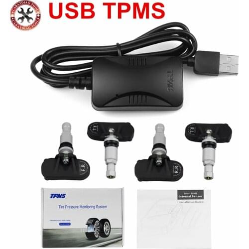 NEW USB Android TPMS tire pressure monitor/Android navigation tire pressure monitoring alarm system/wireless transmission
