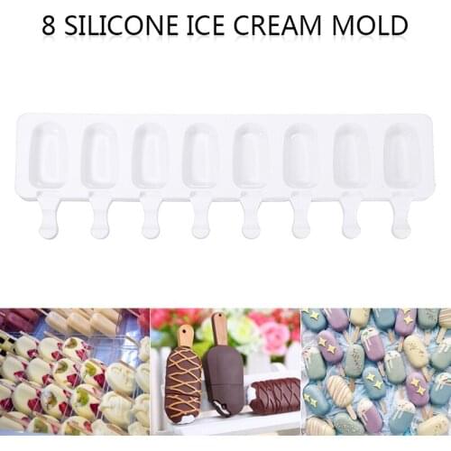 New Arrival Frozen Popsicle Mould DIY Cake/dessert/Ice Cream Mold Food Grade Silicone Mould Handmade Popsicle Maker Making