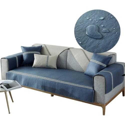 New Waterproof Sofa Cover Urine-proof Imitation Leather Non-slip Sofa Couch Cover Nordic Non-sticky Cushion Towel Pet Cover Sofa