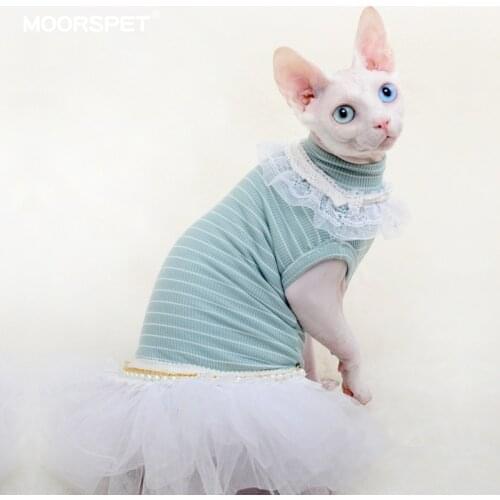 Sphinx Cat Clothes For Summer Thin Lace Princess Dress For Pet Cat Skirt Cute Kitten Skirt Kitty Dresses