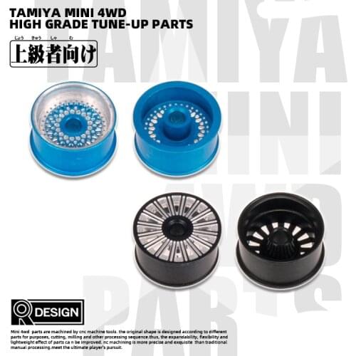 Original Tamiya 4PCS 95578 95579 CNC Process Aluminum Alloy Wheels Anode Changed Color Middle Dia Wheel Hub Mini 4WD Modify Part