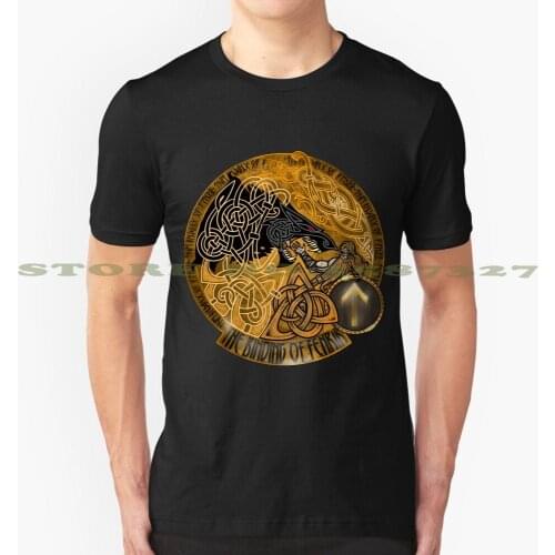 The Binding Of Fenrir Summer Funny T Shirt For Men Women Fenrir Fenris Wolf Wolves Viking Vikings Norse Nordic Scandinavian Tyr