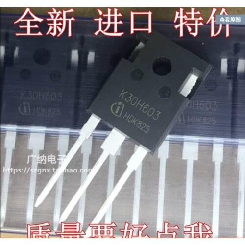 Xinyuan IKW30N60H3 K30H603 TO-247 IKW30N60 IGBT transistor 600V 30A 187W 10pcs/lot