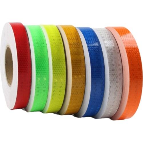 Bicycle Accessories Reflective Tape Stickers Adhesive Tape For Bike Safety White Red Yellow Reflective Bike Stickers