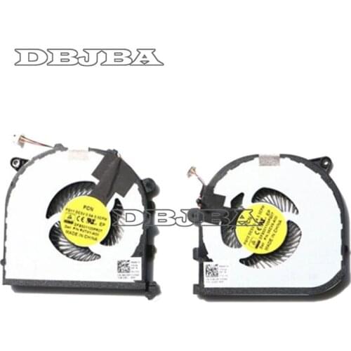 Fan for Dell XPS 15 9550 Precision 5510 CPU + GPU Cooling Fan DFS501105PR0T DFS501105PQ0T 0RVTXY RVTXY 036CV9 36CV9