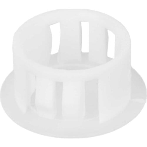 50Pc Flush Type Hole Plugs Snap in Locking Hole Tube Covers Durable Plastic Decorate Holes Caps Furniture Fencing Post End Cover