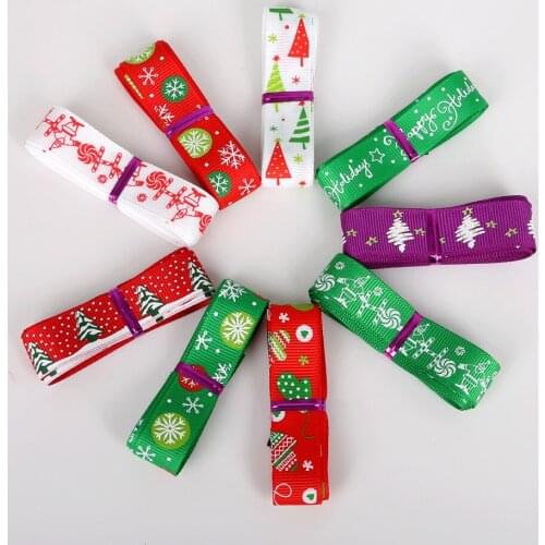 6Yard Christmas Grosgrain Ribbon Wedding Christmas Party Decorations DIY Christmas Ribbons Card Gift Wrapping Tape