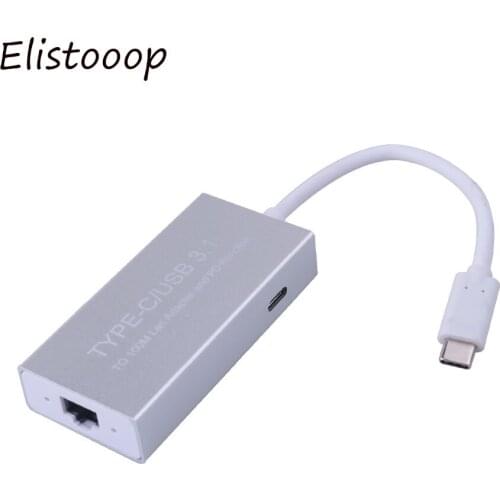 2018 USB 3.1 Type-C Adapter Hub to 100M Lan adapter and PD functin Ethernet Network LAN for MacBook Type-c Notebook