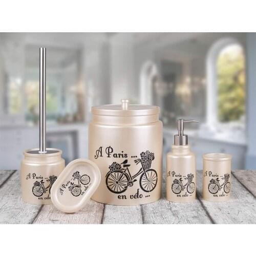 By Selim Envelo 5 Piece Polyester Bath Set