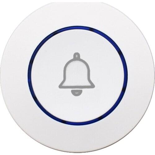 Wireless Doorbell Home Security Alarm Smart Multi-Purpose Door Button 433MHz 1527 Learning Code Remote Control DIY Installtion
