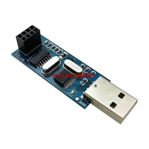 USB wireless serial port module serial to NRF24L01+Digital communication remote control module test Board