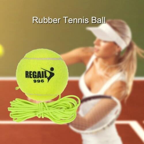 Children Playing Dog Training Tennis Ball with Rubber Rope Synthetic Wool Fiber Entry-level Tennis Balls