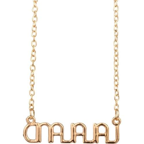 Dongsheng Fashion Movie Gold Color La La Land Charm Chain Necklace Fashion Pendant Jewellery For Women Girls Fans Gift -30