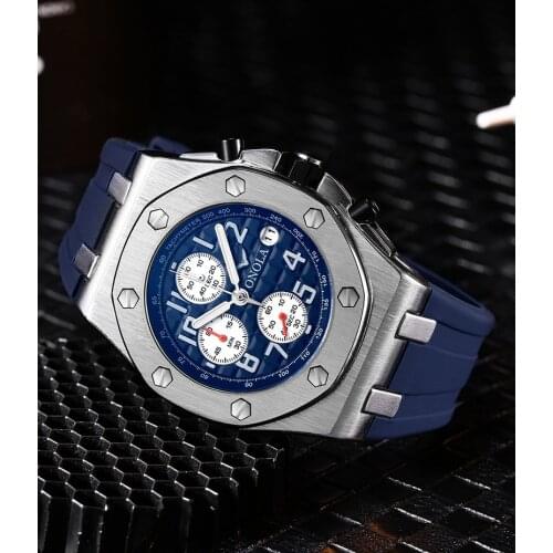 Мужские водонепроницаемые часы GUOU China At AliExpress