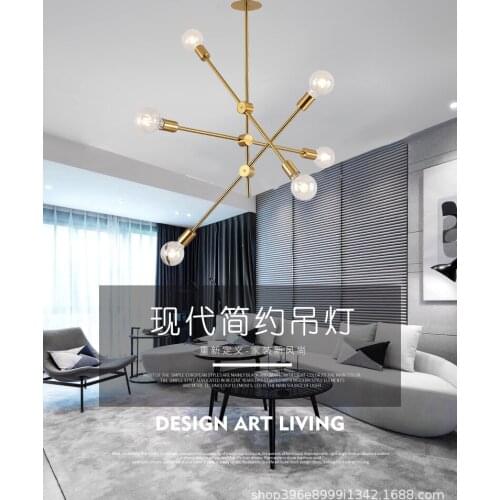 Nordic style postmodern minimalist restaurant chandelier Home hotel chandelier LED lamp