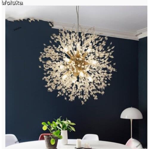 Living room chandelier simple dining room dandelion decorated crystal lamp room bedroom lights CD50 W06