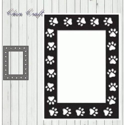 Metal Cutting Dies Plum Feet Rectangle Stencils For DIY Scrapbooking Decorative Embossing Handcraft Die Cutting Template 2019