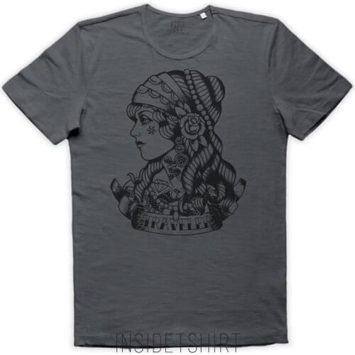 Maglietta Traveler Tattoo Maglia Vintage Ancora Old School Gipsy 2019 Summer New Brand Men O Neck Short Sleeve Cotton T Shirt