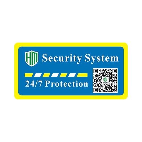 GSM burglary intruder alarm system stickers