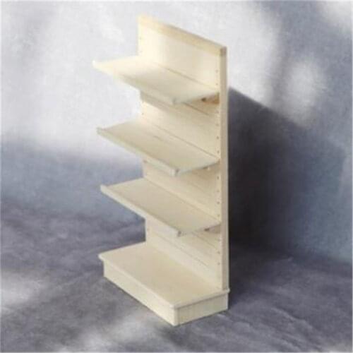 1pc Wooden 1:12 Scale Dollhouse Miniature Supermarket Shelves for Food Drink Display Furniture 8.1*4.1*16.1cm