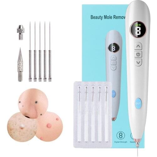 LCD Plasma Pen Profesional Laser Tattoo Mole Removal Pen Skin Care Tools Tag Removal Freckle Wart Dark Spot Remover Face Care