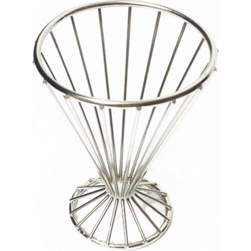 Fries Baskets Cone Snack Fried Display Rack Fry Chips Wire Stands Party Supplies Bread Basket Bar Chicken Fries Cone Rack