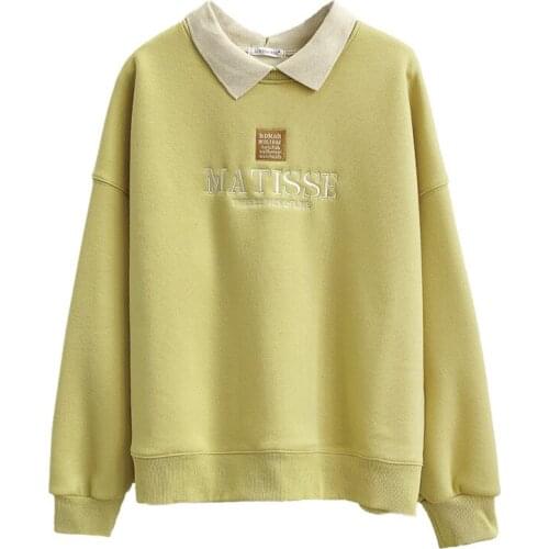 ZuoLunOuBa Womens Hoodie Plus Velvet Female Harajuku Embroidered Letters Masisse Sweatshirt Autumn Winter New Korean Pullover