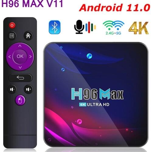 H96 Max V11 Android 11.0 TV Box RK3318 Quad-Core 4GB 32GB 64GB H96max TVBOX 2.4G 5G Wifi BT4.0 Media Player Set Top Box 2GB 16GB