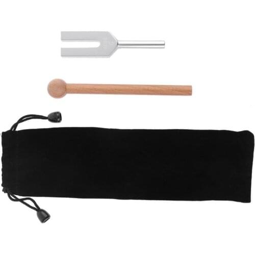 High-frequency 4096Hz Energy Tuning Fork Crystal Aluminum Alloy Healing Sound Vibration Therapy with Wooden Mallet