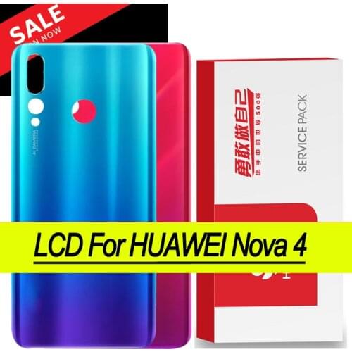 Back Cover For Nova 4 Back Battery Cover Rear Housing Door Case For Huawei Nova 4 Battery Cover
