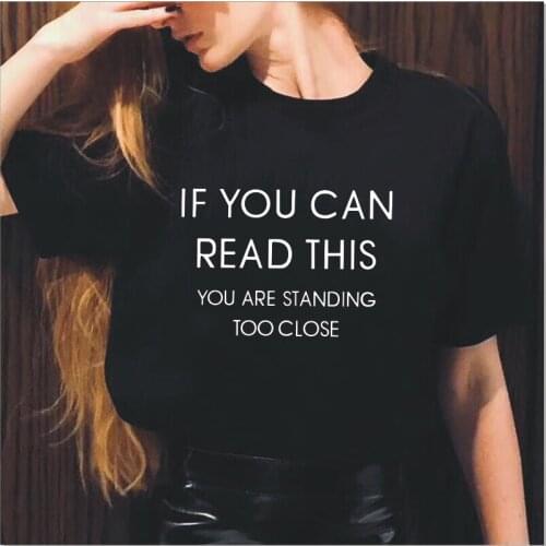 Fashion letter printing womens T-shirt new black white pink tee shirt femme street Harajuku round neck T-shirt camiseta mujer