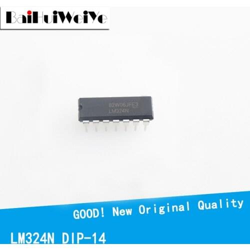 10PCS LM324 LM324N DIP-14 New Original IC Quad operational amplifier chip Good Quality Chipset