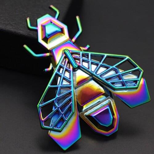 12pcs/lot Wholesale 2018 New Year colorful Plated Bee Brooches Women Hijab Pins Party Gifts Womens Broaches Bags Accessories