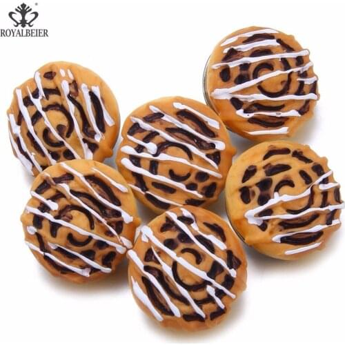 RoyalBeiery 2019 New Acrylic Biscuit Button Childrens Clothing Wild Button Can Be Wholesale For 18mm Snap Pack 2pcs/6pcs/10pcs