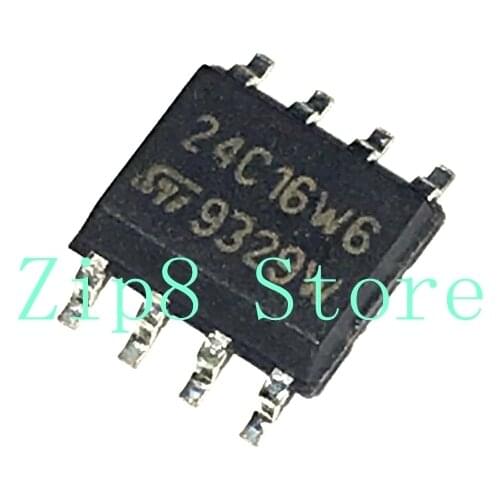 50pcs ST24C16 24C16 8 foot memory chip new original M24C16-WMN6TP