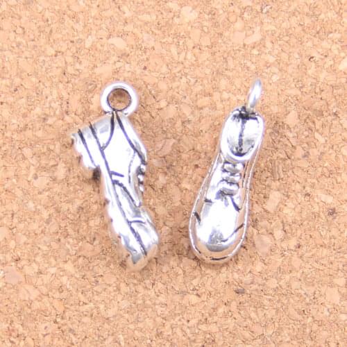 8pcs Charms football soccer shoes 20x10x7mm Antique Pendants,Vintage Tibetan Silver Jewelry,DIY for bracelet necklace