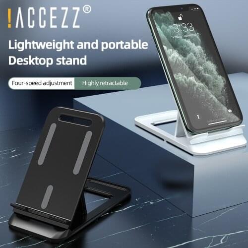 !ACCEZZ Folding Adjustable Mobile Phone Holder Stand Universal for iPhone Samsung Smartphone Tablet Live Lazy Charging Bracket