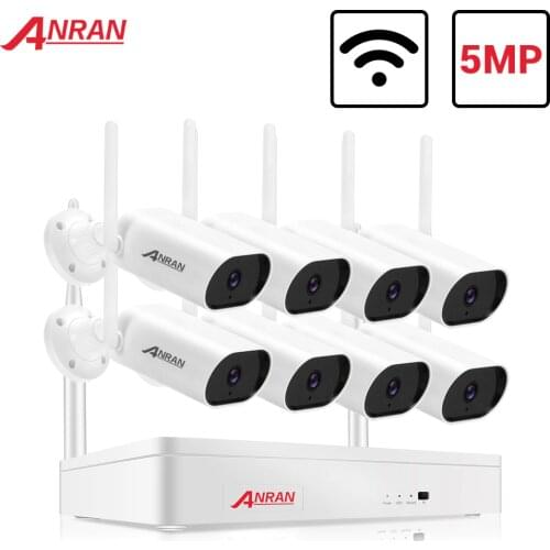 ANRAN 5MP NVR Kit Wireless Video Camera System Outdoor Audio Record Wifi IP Camera P2P Security CCTV Surveillance NVR Kit