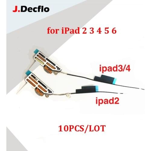 JDecflo 10Pcs/Lot Wifi WLAN Wireless Antenna Flex Cable For iPad 2 3 4 5 air 6 air2 Replacement Parts Repair
