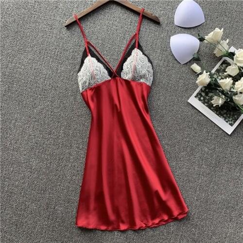 BZEL Women's Satin Nightgowns