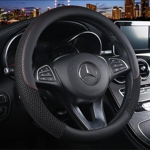Car Steering Wheel Cover Leather 38cm Auo Sport wheel cover Universal Steering Cover for Interior Accessories