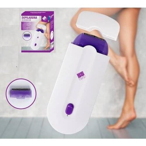 USB rechargeable electric depilator for women and men innovative painless technology two heads for hair cutting