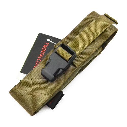 TwinFalcons AR AK Rifle Silencer Pouch Military MOLLE Pouch Knife Flashlight Sheath Airsoft Hunt Camo Bags CQB CQC TW-M004
