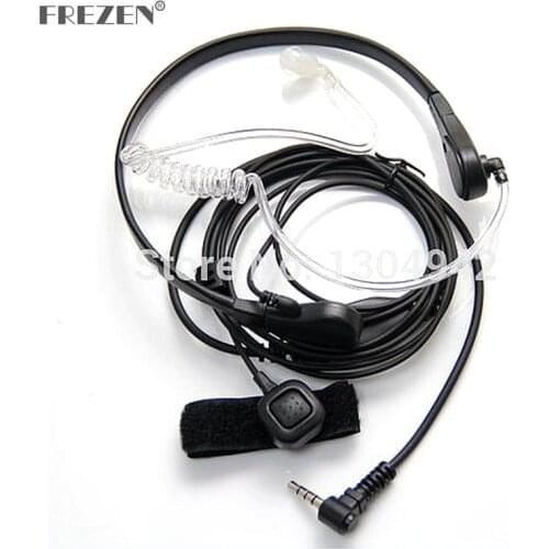 Throat Mic Microphone Covert Acoustic Tube Earpiece Headset for Yaesu Vertex VX-3R 5R 210 210A Two Way Radio Walkie Talkie 1pin