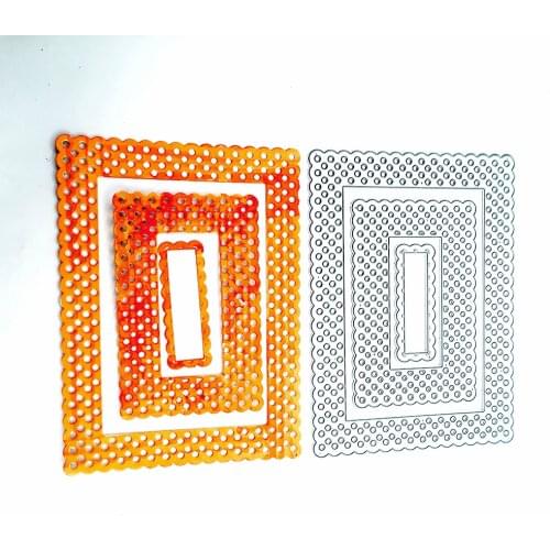 Julyarts Frames Rectangle Card Curves Border Cutting Dies New Cutting Dies For DIY Scrapbooking Photo Album Decorative Embossing