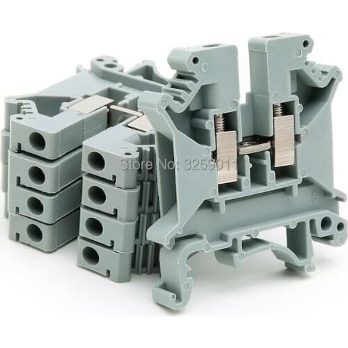 1PCS Wire Terminal block Connector Pure copper pieces of guide rail type UK5N Feed-Through Terminal Block Combined Type