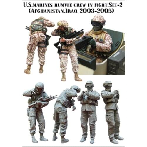 1:35 Scale Die-cast Resin Special Forces Soldiers 6 Character Scenes Need To Be Assembled And Colored By Themselves
