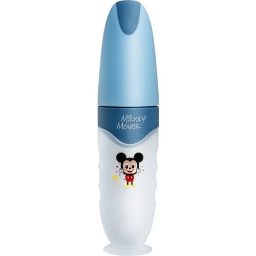 Disney baby rice cereal spoon milk bottle soft silicone baby food supplement artifact squeeze rice noodle feeding tableware