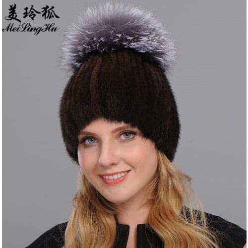 Meilinghu Women's Hats With Pompoms